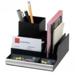 Organiser Desk Italplast Workspace Range Black/Silver