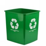 Bin Italplast 15l 280x248x290mm Recycling Materials Only Green