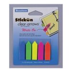 Stick on Arrows B/Tone 12x45 Clear Asst Cols