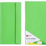 Envelope Quill Dl 80gsm Lime Pk25