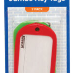 Key Tag Kevron Jumbo 2 Pack Assorted