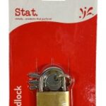 Padlocks Brass Stat 25mm B/Crd