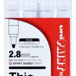Marker Paint Uni Px20 White Pk4