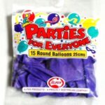 Balloons Alpen 25cm Purple 15's