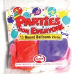 Balloons Alpen 25cm Asst Cols 15's