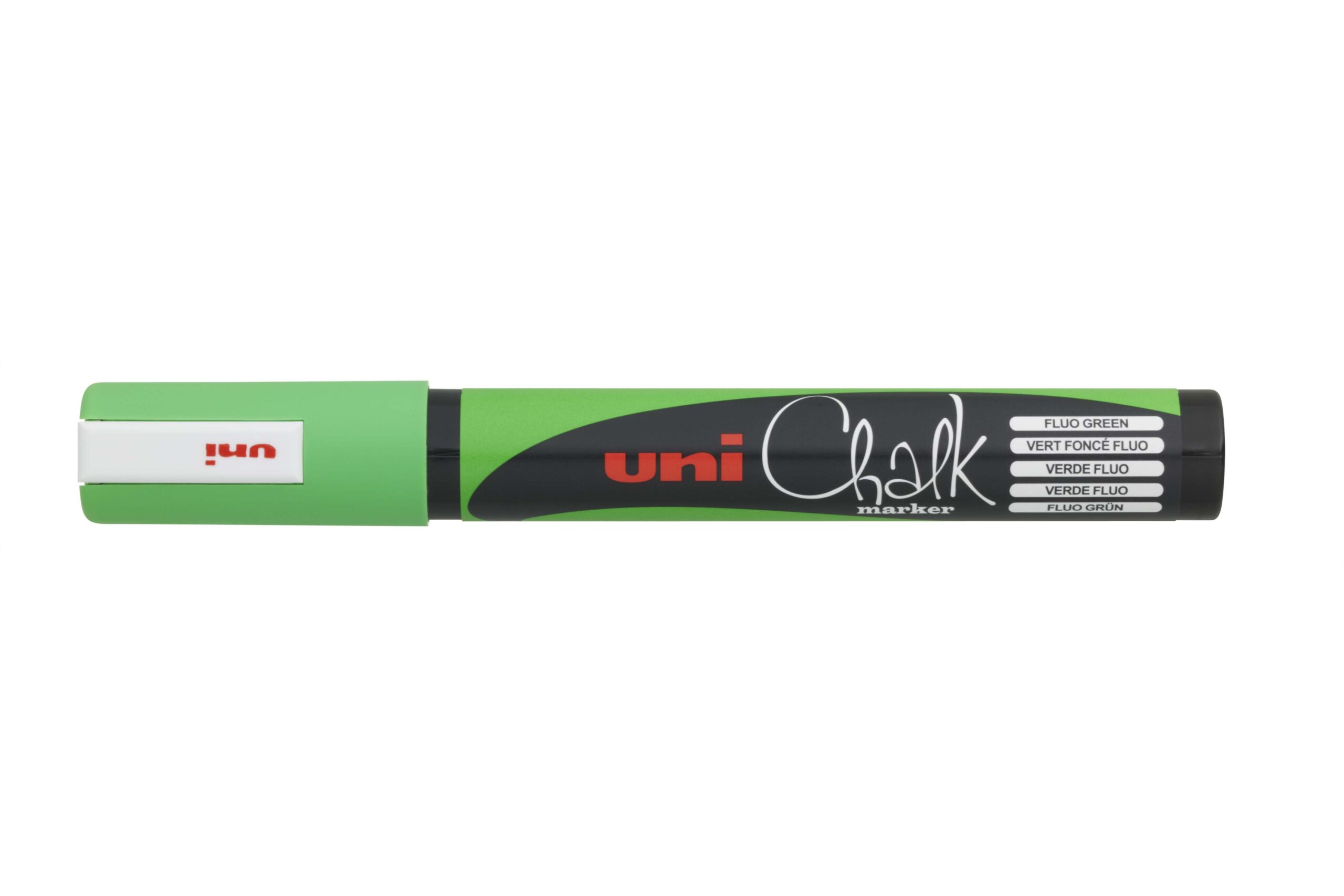 64534 Marker Chalk Uni 2.5mm Bullet Tip Fluoro Green - Image 1