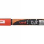 Marker Chalk Uni 2.5mm Bullet Tip Fluoro Orange