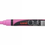 Marker Chalk Uni 2.5mm Bullet Tip Fluoro Pink