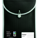 Attache Case Protext File With Elastic Closure Black