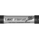 Marker Bic Intensity Permanent 1.1mm Fine Tip Black Bx12