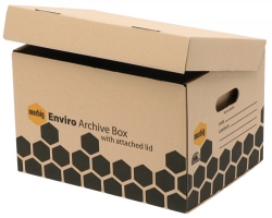 80022 Archive Box Marbig Enviro With Attached Lid - Image 1