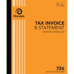 Inv/Stat Book Olympic 726 Dup C/Less 10x8 50lf (07792 82311)