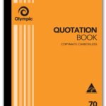 Quote Book Olympic Fsc 70 Dup C/Less 10x8 (30544)