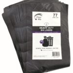 Bin Liner Clean Wiz 77l ECO Oxo-Biodegradable Heavy Duty Star Seal Blk Pk50