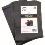Bin Liner Clean Wiz 82l ECO Oxo-Biodegradable Heavy Duty Star Seal Blk Pk25