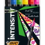 Dual Tip Marker Bic 1.0mm Assorted PK 6