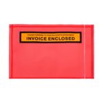 Self Adhesive Lopes Stylus 165mm x 115mm Invoice Enclosed Red 1000/Pack