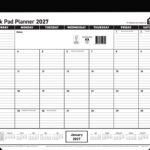 Planner 2027 Sasco 430x555mm Desk Pad Ytv