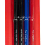 Pen Gns Basic Fineliner 0.4mm H/Sell Asst Pk4