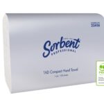 Hand Towel Sorbent Professional 1ply 120s Tad Compact White