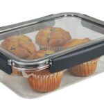 Food Container Italplast 2700ml Snap Lock Clear 286 x 207 x 85