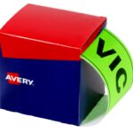 Label Avery 100x150.4mm Victoria Fluoro Green Pk500
