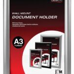 Document Holder Deflecto A3 Wall Mount Silver