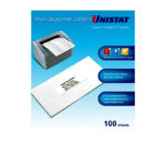 Label Unistat Laser/Inkjet/Copier 1up 297x210 38940 Backslit Bx100