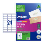 Label Avery ECO L7159 Address 24up 63.5x33.9mm Pk20