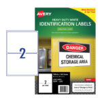 Label Avery Laser L7068 Ship H/Duty 199.6x143.5 2up Pk25