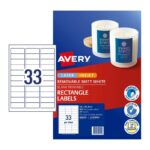 Label Avery Laser L7157 Remov 33up Pk25