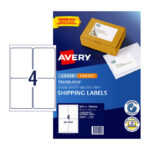 Label Avery L7169 99.1x139mm Internet Shipping 4up White Pk10