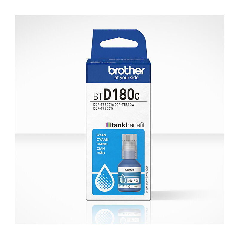 B180C Brother BTD180C Cy Ink Bottle - Image 1