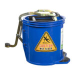 Mop Bucket Cleanlink 16l HD Metal Wringer Blue