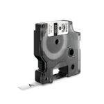 Label Tape Rhino 9mm Heat Shrink Black on White