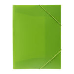 Document Wallet Marbig A4 Soft Touch Brights Lime