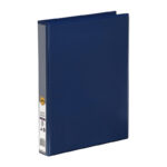 Binder Insert Marbig A4 Clearview 3 D-Ring 25mm Blue