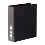 Binder Insert Marbig A4 Clearview 4 D-Ring 50mm Black
