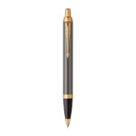 Pen Parker Bp Im Grey Lacquer Gold Finish Trim