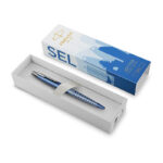 Pen Parker Jotter Global Icon Bp Chrome Colour Trim Seoul Blue