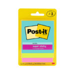 Notes Super Sticky Post-It 76x76mm 3321-Ssmia Miami Pk3