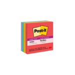 Post- It Notes Super Sticky 675-6ssan 98x98 Lined Asst Neon Pk6