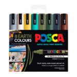 Marker Uni Pc5m Earth Colours Wlt8