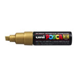 Marker Uni Posca Pc8k Chisel Tip Gold