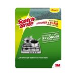 Sponge Scotch Brite Heavy Duty Foam Scrub Pk2