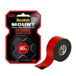 MOUNTING TAPE 2.5CM x 1.52M SCOTCH-MOUNT EXTREME DOUBLE-SIDED