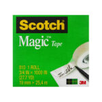 Tape Magic Scotch 810 19mmx25m Refill Pk4