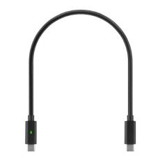 SH-MDUSBC2C_B Shintaro Box 16 Braided 30cm 240W USB-C to USB-C Cable with E-Marker Chip & Dual Light Indicator - Image 1
