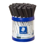 Marker Whiteboard Staedtler 341 Compact Bullet Black Cup of 32