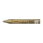 Marker Paint Uni Px20 2.8mm Medium Bullet Tip Gold Bx12